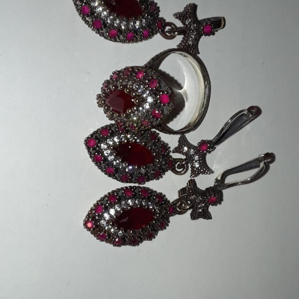 3 Pics Set Ring,Earring,Pendant